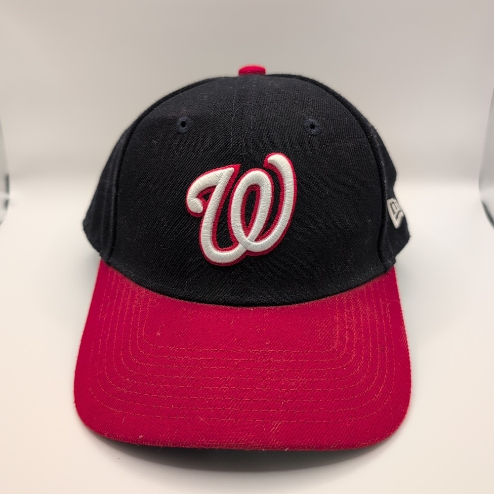 New Era‎ 59FIFTY Washington Nationals Ball Cap Hat Adjustable Hook Loop Strap